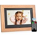 Cornice digitale da 7 pollici con schermo IPS ad alta definizione da 1280 x 800, funzionamento con telecomando, nessun supporto WiFi, USB o scheda SD per foto, musica e video e visualizzazione del