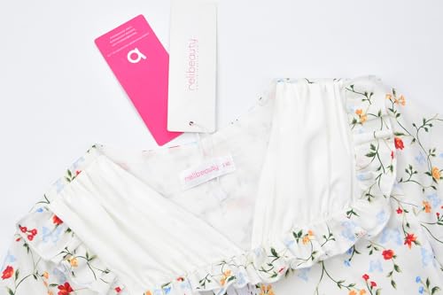 Disfraz Colonial con Sombrero para Niñas Blanco miniatura 5
