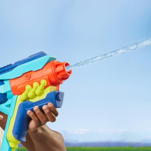 Nerf Super Soaker Power Drench XL Wasserblaster mit innovativer Druck-Ladestation (inkludiert) mit Zwei starken, impulsiven Spritzmodi, Wasserspielzeug für Kinder ab 8 Jahren