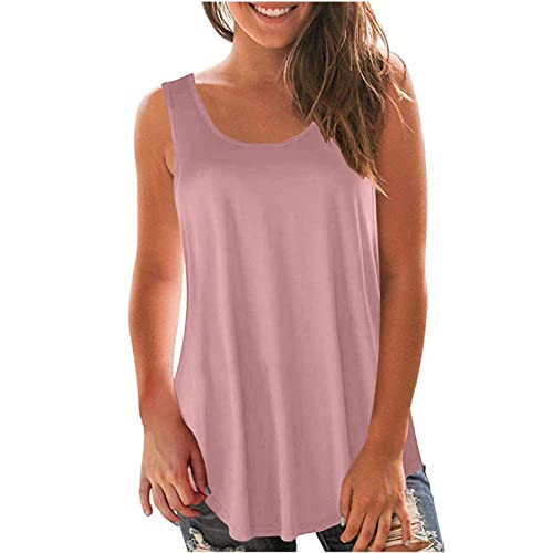 Top Deportivo Mujer Camiseta Deporte Fitness Chaleco Talla Grande Anchas Camiseta Sin Mangas Largo Elegante Camiseta Blanca Camisetas Tirantes Blusa Vintage Camiseta sin Mangas Mujer Verano 2023