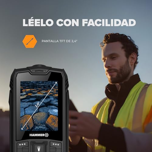 Teléfono robusto Hammer H Basalt con mega batería dual-SIM 4