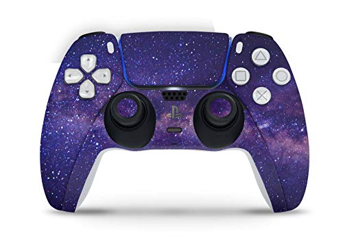 Skins4u Design Aufkleber Skin Wrap Folie für Sony PlayStation 5 Controller PS5 DualSense Skins Schutz Folie Milky Way