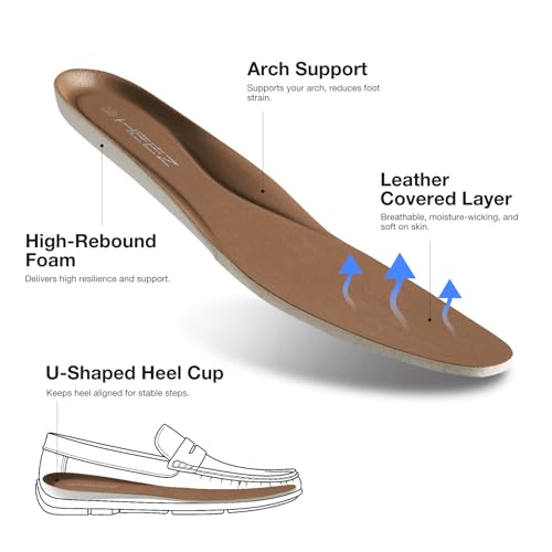 Image of HEEZ Men's Loafers Slip On Dress Shoes Penny Loafers Leather Casual Driving Boat Shoes for Men