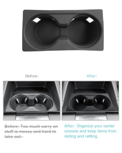 Image of CDEFG for 2026 Mazda CX5 Center Console Organizer Cup Holder Cover | 2026 Mazda CX-5 (S /Select /Preferred /Premium /Premium Plus) Accessories Silicone Front Cup Holder Insert