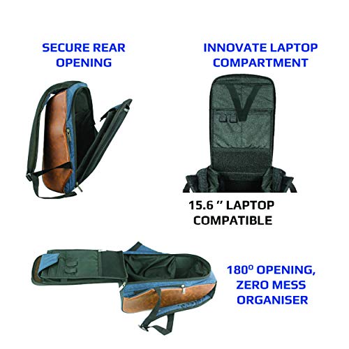 Image of Gods Blue Ghost 25 Litre Anti-Theft 15.6 inch Laptop Backpack (15.6 Inch Laptop)