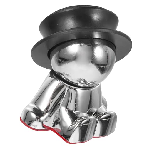 UTHCLO Soporte Magnético para Teléfono de Coche Montaje Salpicadero Base de Aleación de Aluminio Resistente Color Negro Tamaño Compacto Adecuado para Navegación y Uso Vehículo