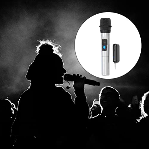 Holibanna 1 conjunto de microfone de frequência variável fio de microfone handheld