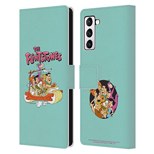 Étui portefeuille Samsung S21+ 5G Flintstones avec rabat magnétique