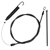 74.5" Clutch Cable for Husqvarna, Craftsman, Poulan, Ariens, Jonsered Riding Mowers – Direct OEM Replacement 584243501 – Durable Spring Return Blade Engagement Cable – 74 Inch Length, Easy Install