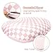 DAYEEBALL Baby Lounger Cover 1 Pack, Double-Sided Removable Lounger Covers for Infant, Stretchy and Soft Reversible Lounger Slipcover for Baby Girls Boys Newborn Pink Checkerboard (Only Cover)