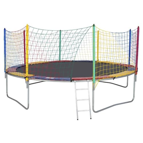 Cama Elástica 4,27m 4 Pés Chicoplay Lona Preta Nacional Com Emenda