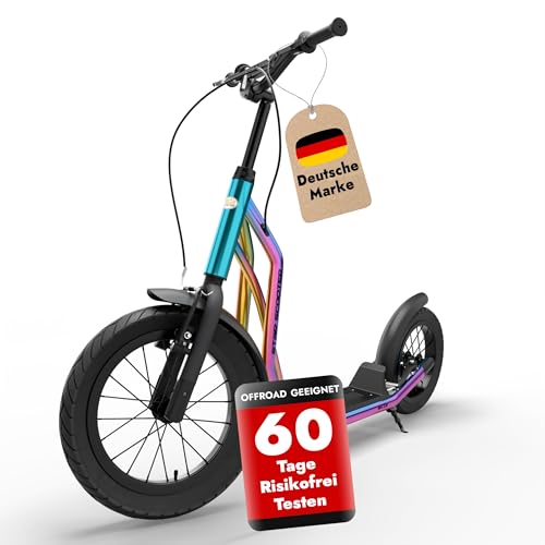 STAR SCOOTER Kinder Tret Roller ab 7-8 Jahre | 16/12 Zoll Mixed...