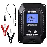 L'Oximiser Pro 5000 charge une gamme de batteries 12 V à un taux de charge maximum de 5000 mA (5 ampères).