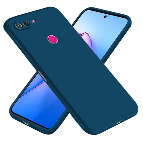 EASSGU Funda para Xiaomi MI 8 Lite (6.26' Inches), Carcasa de Silicona Suave de TPU - Azul Zafiro