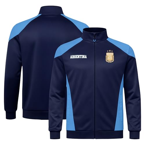Image of Icon Sports Officially Licensed Argentine Football Association Lionel Messi Track Jacket - Unisex Adult