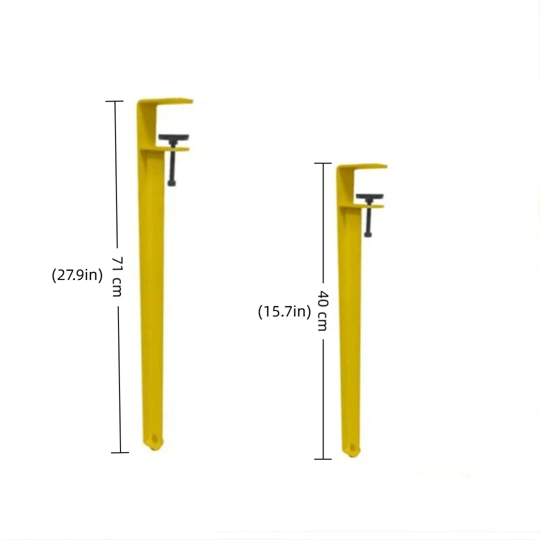 Tischklemmbeine Stanzfreie Tischbeinhalterungen Verstellbare FD-Esstischbeine DIY Büro Holz Couchtisch Beweglicher Verstellbarer Schreibtisch (40cm / Rot 4er Pack)