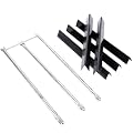 Uniflasy 67722 7540 Grill Parts for Weber Genesis 300 (2007-2010) Side Control Burner Tubes 24.5" Flavorizer Bars Fits E310 E320 E330 S310 S320 Side-Control Gas Grills, Replace 7539 67820