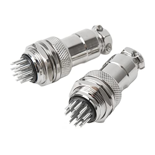2 Pcs Aviation Plug Socket Connector 14 Pin miniatura 5