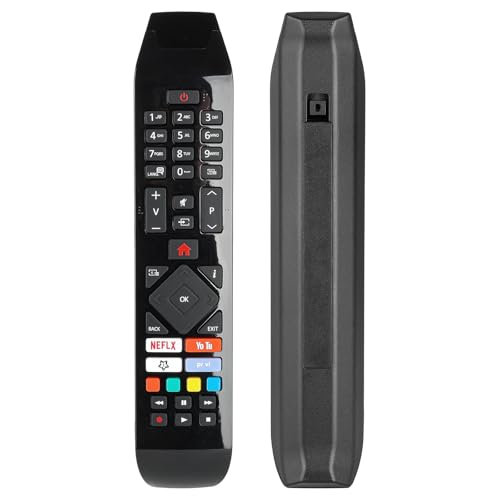 Mando a Distancia RC43140P Compatible con Hitachi TV 24HE2000 24HE2001 32HE2000 32HE2100 49HE4000 49HK6500 55HK6500 55HL8000 55HL9000G 32HE4000 32HE4500 32HE4500K Sustitución Controlador