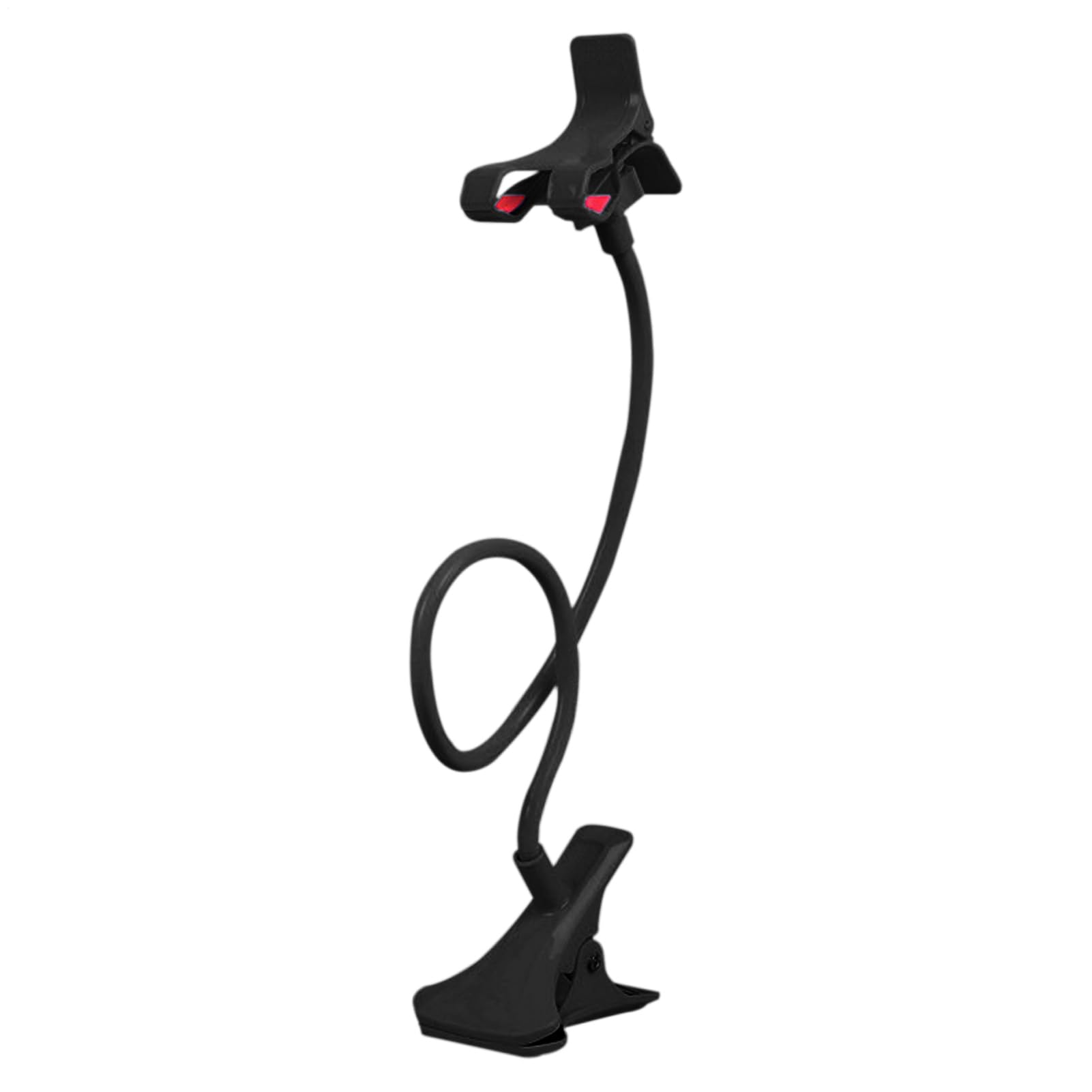 Générique Support Téléphone à Col de Cygne - Bras Long Réglable avec Support pour Tête de Lit ou Chevet,Pince Multifonction pour Smartphones - Fixation Stable Gym, Chambre, Cuisine