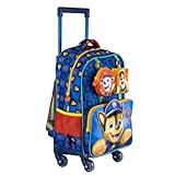 Mochila de Rodinhas com Alças Escolar 16 - 4 Rodas - Patrulha Canina Y