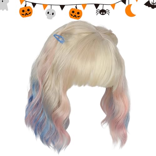 Parlayildiz �V���[�g �R�X�v�� �E�B�b�O,�J���t�� �V���[�g �J�[���[ �O���t�� ���� �E�B�b�O | ���[���v���C�ߑ��A�N�Z�T���[ | �����Ə����̂��߂̃R�X�`���[���A�X�e�[�W�p�t�H�[�}���X�A�ʐ^�B�e�A�W��A�n���E�B��