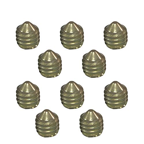 5mm Grub Screws to Fix Door Handles Spindle Brass Finish (Pack of 10)