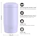 4-in-1 Skinny Can Cooler Double Wall Stainless Steel Insulated Can Holder,Can Coozie, Works With 12 Oz Slim Can,Standard Cans,Beer Bottles & As Pint Cups (Dusty Lavender)