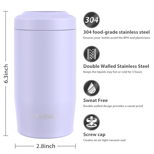 Image of Morefeel 4-in-1 Insulated Can Cooler for 12 oz Cans & Bottles