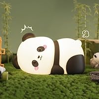 KinYiLO Panda Cute Night Lights for Toddler, Kids, Baby, Nursery Nightlight Ambient Lamp for Snoothing, Sleeping Companion, Auto Off 30Min Timer, Rechargeable Battry Cordless