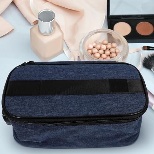 Trousse de toilette portable à cadenas verrouillable et rangement compartimenté
