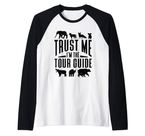 Trust Me I'm the Tour Guide | Safari Tourist Travel Guide Raglan Baseball Tee