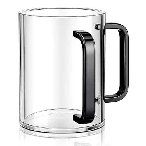 Tagtight Bicchiere per lavaggio a mano Netilat YadayimNegel Vasser, Passover, Shabbat, Shul, Sinagoga, in acrilico con manici, set di bicchieri da tè, tazza da birra, tazza da succo