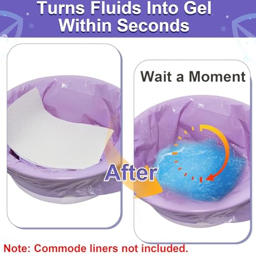 200 Almohadillas Absorbentes para Inodoros con Gel Desechable 5