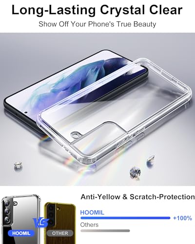 Image of HOOMIL Case for Samsung Galaxy S21 Plus, Anti-Yellowing, Crystal Clear
