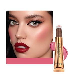 Matte Liquid Blush Makeup Wand, Natural Rosy Cheek Tint, Smooth Creamy Liquid Pink Blush Stick with Soft Cushion Applicator, Waterproof Blendable Super Silky Face Cheek Blusher Makeup Pen (Blush #10)