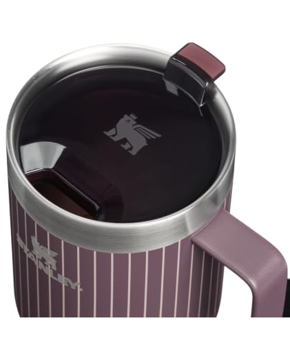 Image of STANLEY Everyday Suburban Mug with Lid, 24 oz, Fig Pinstripe
