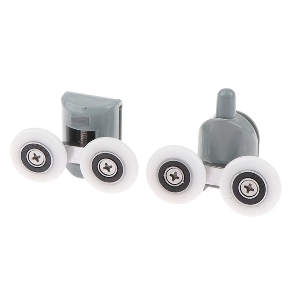 Wangbingxing 23Mm Shower Door Rollers 1Set Zinc Alloy Double Shower Door Roller Wheel Runner/Pulleys/Rollers/Wheels Bearing Diameter 20Mm/23Mm/25Mm/27Mm(23Mm)