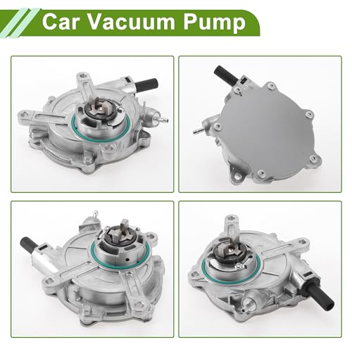 Bomba de vacío para frenos n.o 2722300565, bomba de vacío para motor para Mercedes-Benz C230 2006-2007 V6 2.5L (serie W203), aleación de aluminio, tono plateado, 1 unidad miniatura 6