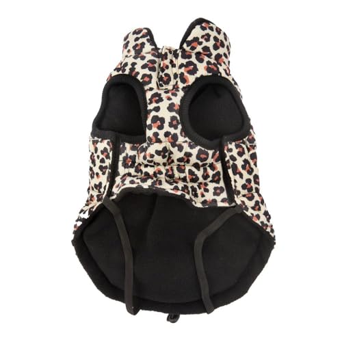 Preziosi Pet - Warm Padded Jacket for Dogs Comfort Jacket, Small Size 30 cm, Adjustable Clip Closure, Hole for Leash. Spotted Fabric - Image 3