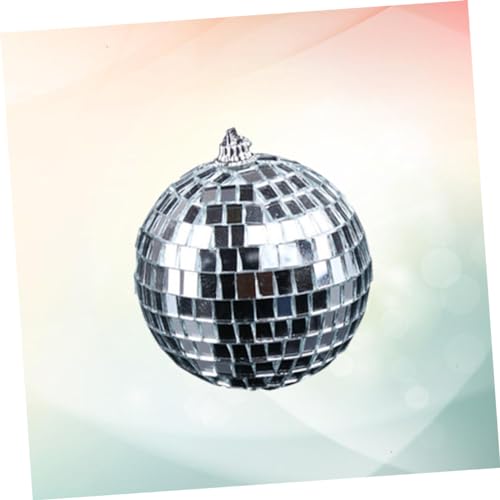 Bola espejada plateada para decoración de fiestas, bodas, festivales y discotecas, 1 unidad miniatura 5