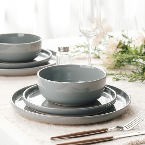 Richmount Milkyway Geschirrset,18-teiliges teller set,Steingut Geschirr Set für 6 mit Speiseteller, Dessertteller, Müslischalen… – Ansicht 3