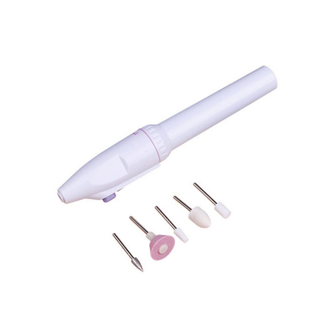 Professional Electric Manicure Pedicure Nail File Set Portable Mini Nail Drill System Manicure Polishing Shape Tools with 5 Grinding Head 1Set Battery Not Included...