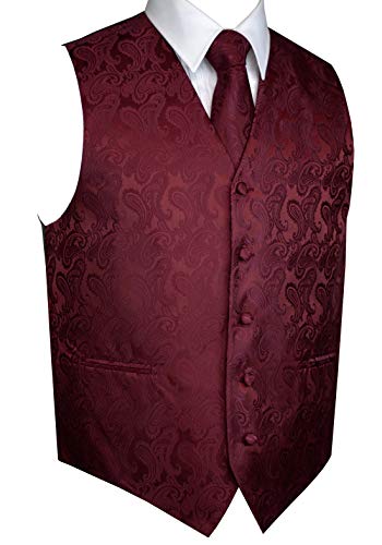 Men's Tuxedo Vest, Tie & Pocket Square Set