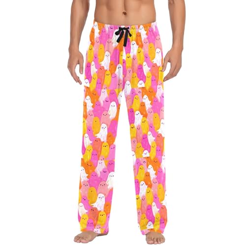 Colorful Spirits Men's Cotton Pajama Pants with Pockets and Drawstring Comfortable and Stylish,S2