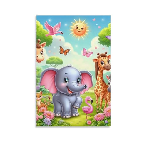Cuadros decorativos de animales animados para transformar la habitación infantil y el cuarto de juegos
