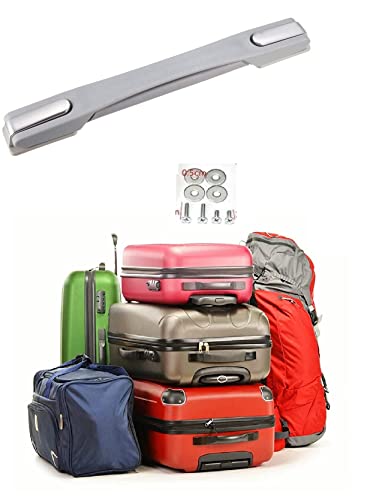 Image of Black Spare Strap Handle Repair & Replacement for VIP, Skybag, Safari, American turister Suitcase Box Luggage,Trolley Suitcases (5GREY Handle+1SCREW)