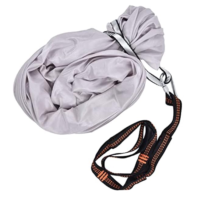 FTVOGUE Aerial Yoga Hammock 39.4 x 110.2inch Breathable Relieve Pain Children's Elastic Hammock for Yoga Children Use Yoga Inversion Exercises(Grey)