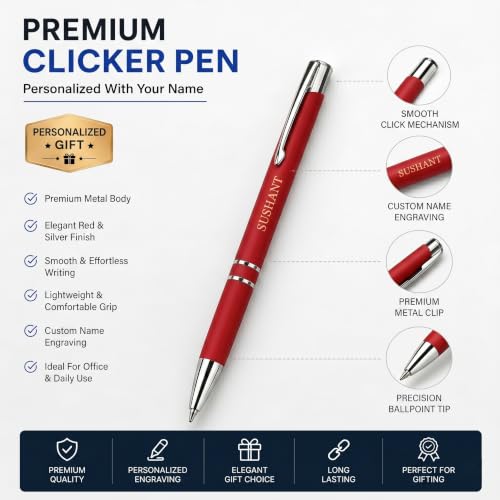 Image of Personalized Diary Gift Set with Bottle & Pen Red | 3-in-1 | Custom name diary, stainless steel bottle and pen combo for corporate gifting, employees, men, women and office use.