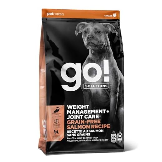 Go! Solutions Weight Management + Joint Care Salmon Grain-Free Dry Dog Food, Premium Kibble for Adults & Seniors with Added Glucosamine & Chondroitin for Healthy Mobility, 3.5 lb Bag
